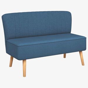 vidaXL Bank 117x55,5x77 cm stof blauw