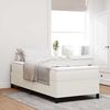 vidaXL Boxspringbed Cr&egrave;me 80 x 200 cm Katoen Stof