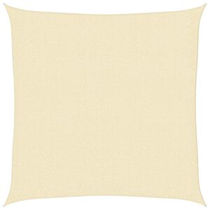 vidaXL Zonnescherm HDPE vierkant 2x2 m cr&egrave;me