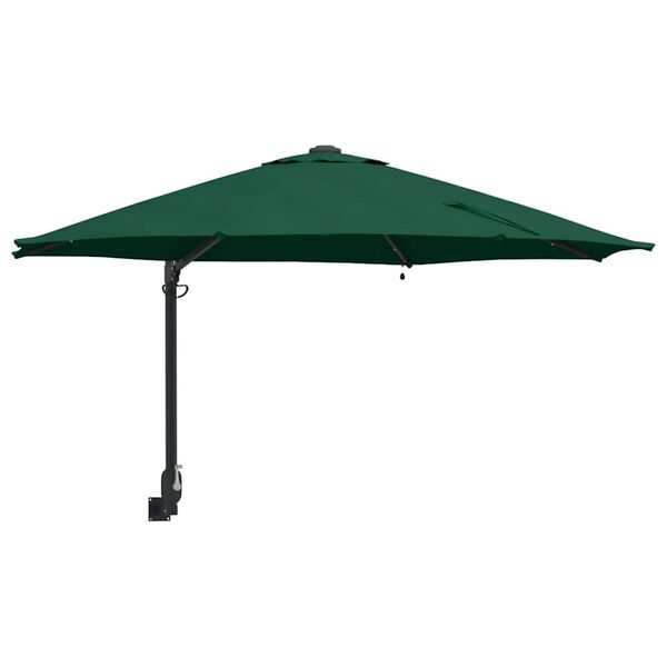 vidaXL Tuinparasol Groen 248 x 248 x 148 cm Polyester en staal