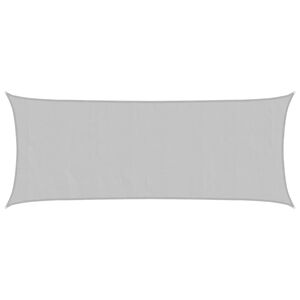 vidaXL Zonnezeil 5x2 m 100% polyester oxford lichtgrijs