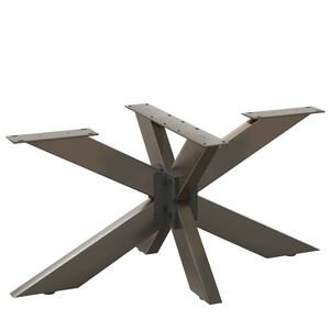 vidaXL Salontafelpoot spider vorm 98x58x(42-43) cm staal naturel