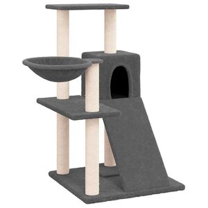 vidaXL Kattenmeubel met sisal krabpalen 82 cm donkergrijs