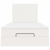 vidaXL Ottoman bed met matras en LED's 120x190 cm kunstleer wit