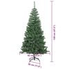 vidaXL Kerstboom met 150 LED met standaard Groen 120 cm PVC