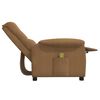 vidaXL Massagestoel microvezelstof taupe