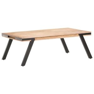 vidaXL Salontafel 114x65x40 cm massief mangohout