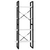 vidaXL Boekenkast met 4 schappen 60x30x140 cm bewerkt hout wit
