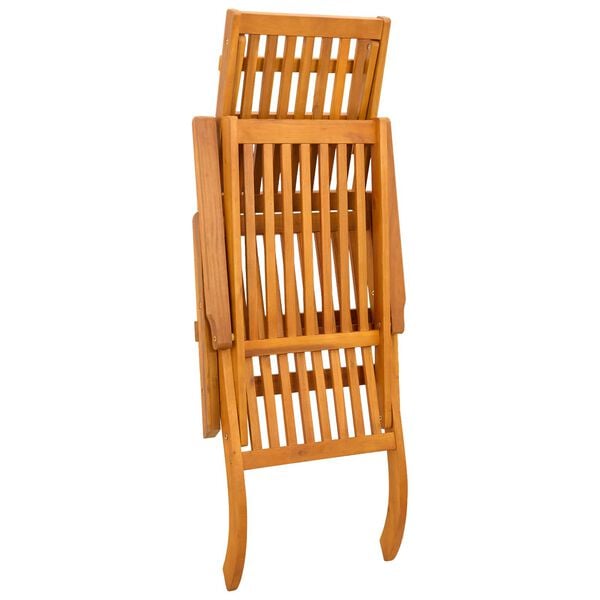 vidaXL Verstelbare en opvouwbare ligstoel 2 st Rood