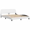 vidaXL Bedframe "Viana" zonder matras kunstleer wit 160x200 cm