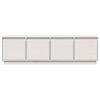 vidaXL Tv-meubel 156x37x45 cm massief grenenhout wit