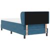 vidaXL Boxspringbed met matras Donkerblauw 90 x 200 cm Fluweel