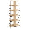 vidaXL Boekenrek 78,5x33x188,5 cm bewerkt hout sonoma eikenkleurig