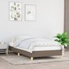 vidaXL Bedframe zonder matras 90x190 cm stof taupe
