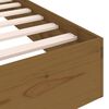 vidaXL Bedframe massief hout honingbruin 75x190 cm