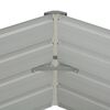 vidaXL Plantenbak verhoogd 129x129x46 cm gegalvaniseerd staal bruin