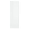 vidaXL Hoge kast 60x35,5x103,5 cm bewerkt hout hoogglans wit