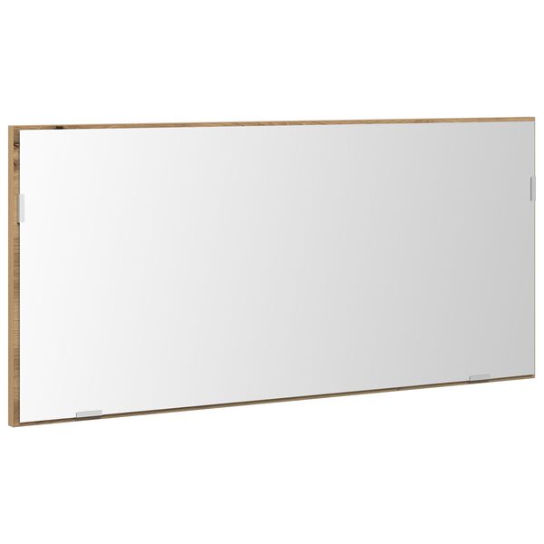 vidaXL Spiegel Wandgemonteerd artisanaal eikenkleurig 80 x 37 cm