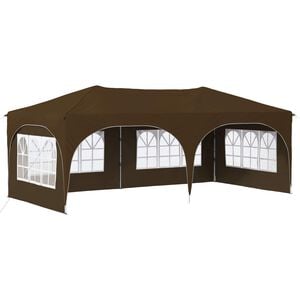 vidaXL Pop-up partytent 575 x 288 x 245 cm Taupe Oxford Stof