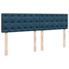 vidaXL Ottoman bed met matras 180x200 cm fluweel donkerblauw