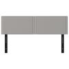 vidaXL Hoofdborden 2 st 72x5x78/88 cm stof lichtgrijs