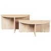 vidaXL Salontafel 2 pcs Naturel Massief grenenhout