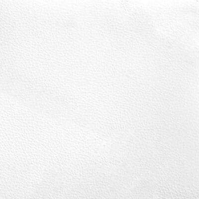 vidaXL Bedframe met hoofdbord kunstleer zwart en wit 140x200 cm