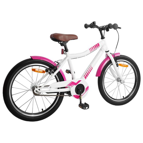 vidaXL Kinderfiets 18 Inch voor 5-7 jaar Roze