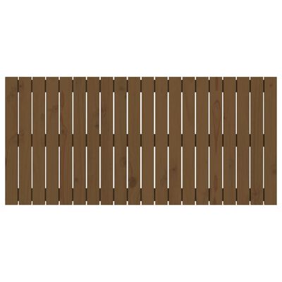 vidaXL Wandhoofdbord 127,5x3x60 cm massief grenenhout honingbruin