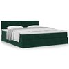 vidaXL Ottoman bed met matras 160x200cm fluweel donkergroen