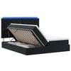 vidaXL LED Opslagbed met Matras Zwart 180 x 200 cm Fluweel
