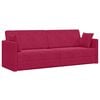 vidaXL Vloerslaapbank Wijnrood 213 x 70 x 77 cm Fluweel