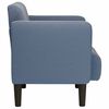 vidaXL Fauteuil met armleuningen 54 cm corduroy stof blauw