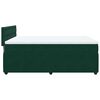 vidaXL Boxspring met matras fluweel donkergroen 160x200 cm