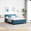 vidaXL Boxspringbed met matras Donkerblauw 160 x 200 cm Fluweel