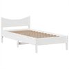vidaXL Bedframe zonder matras massief grenenhout wit 75x190 cm