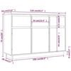 vidaXL Dressoir 110x36x75 cm massief grenenhout