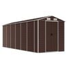vidaXL Tuinhuis Bruin 191x555x198 cm Gegalvaniseerd Staal