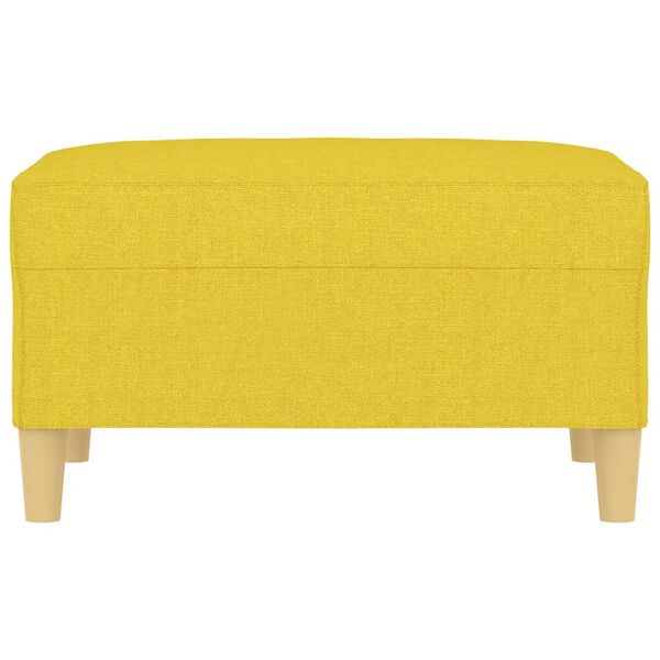 vidaXL Voetenbank 70x55x41 cm stof lichtgeel