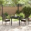 vidaXL Tuinstoel 2 pcs Bruin 53 x 60 x 85cm poly rattan