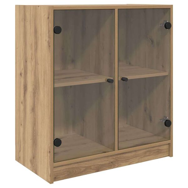 vidaXL Bijzetkast Artisan Eiken 68 x 37 x 75,5 cm Bewerkt hout