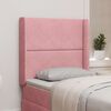 vidaXL Hoofdbord oor Roze 80 x 16 x 4 cm Fluweel