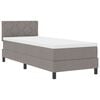 vidaXL Boxspring bed met matras met LED Taupe 80 x 200 cm Stof
