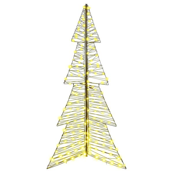 vidaXL Kerstboom met 240 LED Warmwit 180 cm Rattan