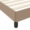 vidaXL Bedframe met matras Cappuccino 200 x 200 cm Stof
