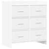 vidaXL Dressoir Wit 75 x 33 x 80 cm Bewerkt hout