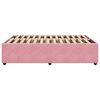 vidaXL Bedframe fluweel roze 140x200 cm