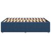 vidaXL Bedframe zonder matras stof blauw 140x200 cm