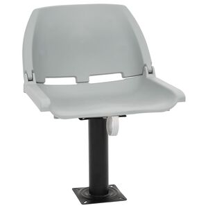vidaXL 2-delige Bootstoelenset inklapbaar 48x51x41 cm grijs