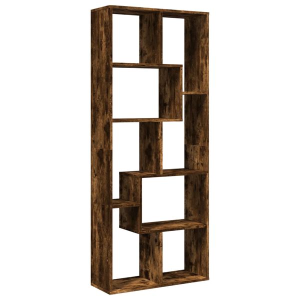 vidaXL Kamerscherm / boekenkast 67x25x161,5 cm hout gerookt eiken